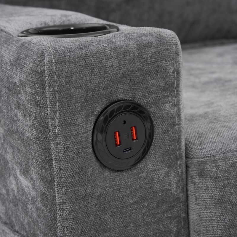 3-in-1 L-Shaped Sofa Bed – USB Charging & Cup Holders (Space-Saving & Tech-Savvy)_voghion.com