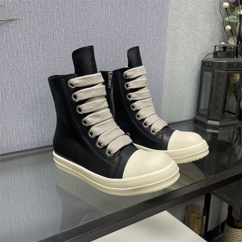 Lacci per scarpe grezzi RO Top da uomo, linea principale in pelle, suola spessa, aumento di altezza, stile scuro, strada principale, taglia grande,_voghion.com