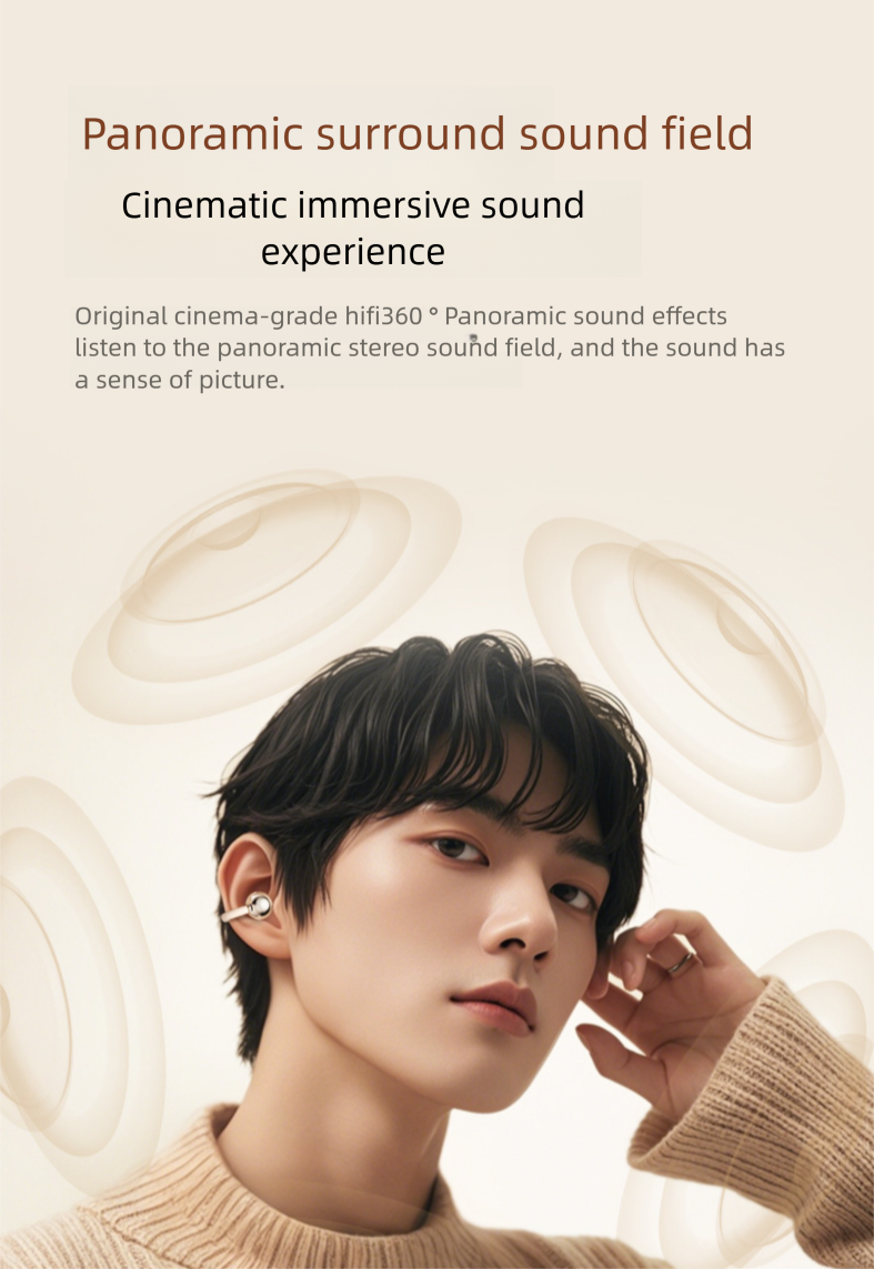 Voice Of Berlin 2025 New Bone Conduction Bluetooth Earphones Wireless Clip-on Aesthetic Sports Running High Sound_voghion.com