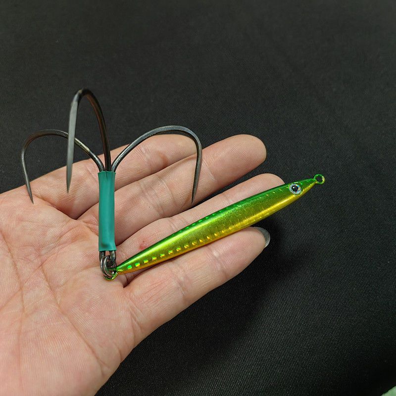 Blade Scale Casting Large Lure Fishing Gear Full Set Spear Hook Slim Long Iron Plate_voghion.com