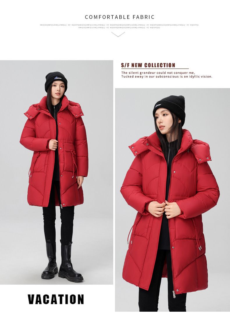 Winter-Puffermantel für Damen – Mittellange, gesteppte Daunenalternative mit lockerer Passform, dicker Baumwollfüllung und stylischer Brotlaib-Silhouette_voghion.com