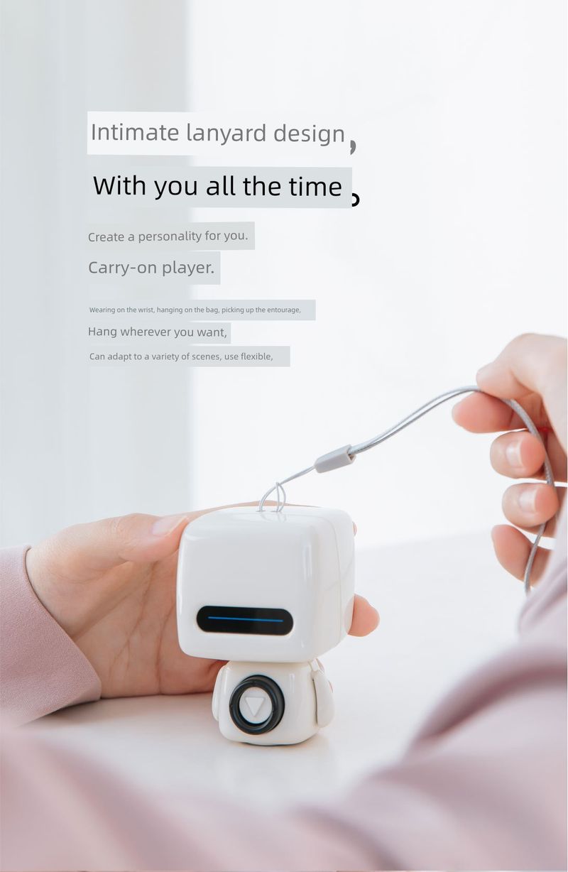 Difuzor portabil Sier Mini Robot Bluetooth, cadou de ziua de naștere pentru băieți și fete_voghion.com