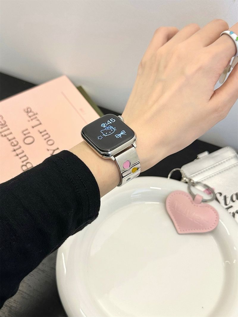 Iwatch óraszíj 42/44/45/46/49mm 38/40/41mm fém divatos óraszíj Ultra2 sorozathoz 10/9/8/7/6/5/4/3/2/1_voghion.com