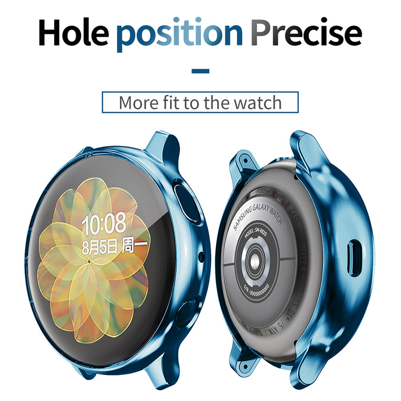 Soft Cover for Samsung Galaxy Watch Active 2 Case 40mm 44mm Active2 Shell Light Slim TPU Bumper Screen Protector Accessories_voghion.com