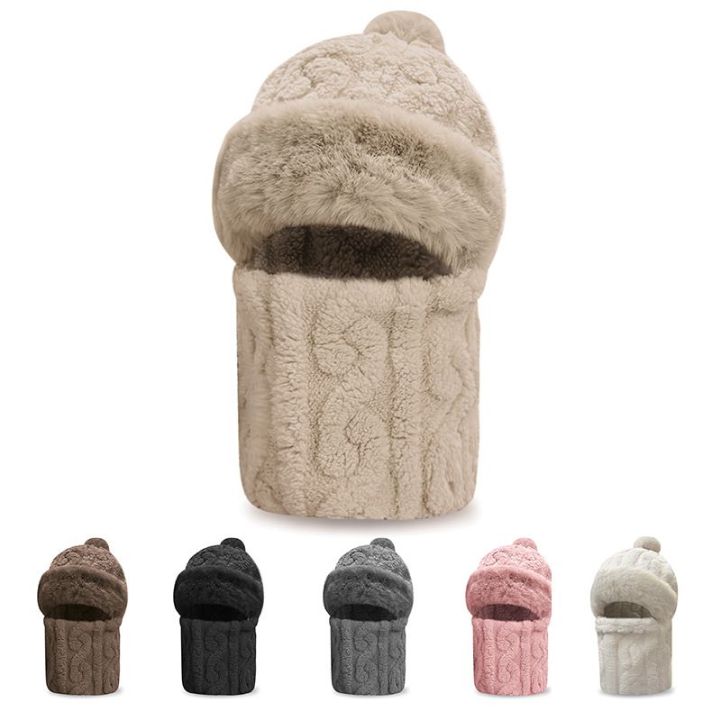 Herbstmütze, Ohrenschutz, winddicht, für den Außenbereich, Nackenwärmer, Maske, integriertes Fleece, verdickt, warm, für Radfahren im Winterstil_voghion.com