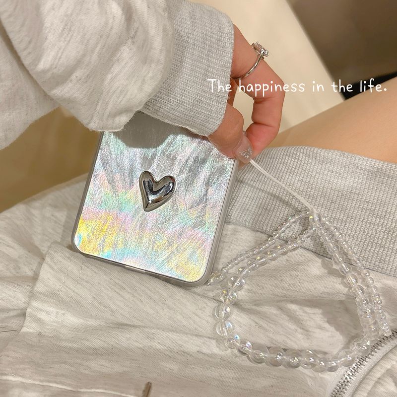 ins feather yarn gradient for Samsung zflip5 folding screen phone case GalaxyZFLIP3/4 protective case_voghion.com