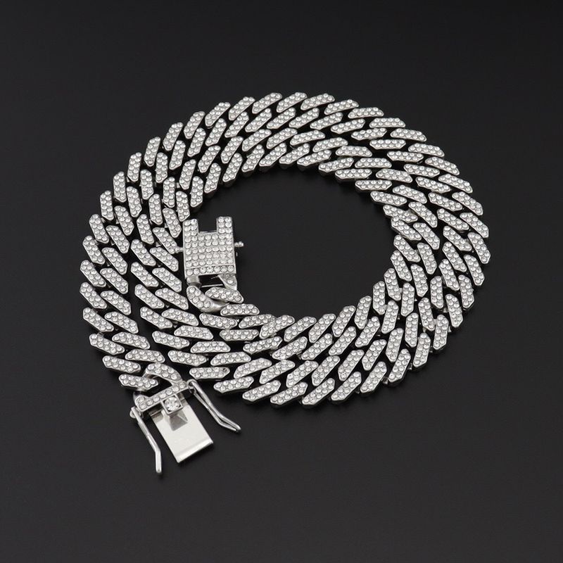 Uhren-Geschenkset, übertriebenes Uhren-Geschenkbox-Set, kubanische Kette, Armband und Halskette mit Diamanten, 3-teiliges Geschenkbox-Set_voghion.com