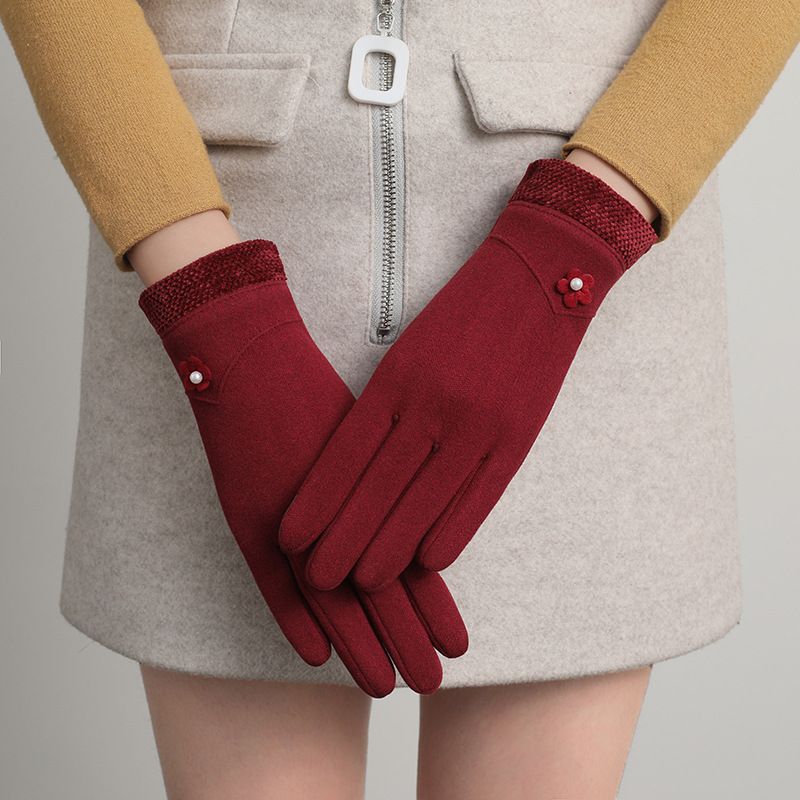 2025 heißer Herbst Winter Touchscreen Damenmode Nicht fallende Fleecehandschuhe Outdoor Warm New Style_voghion.com