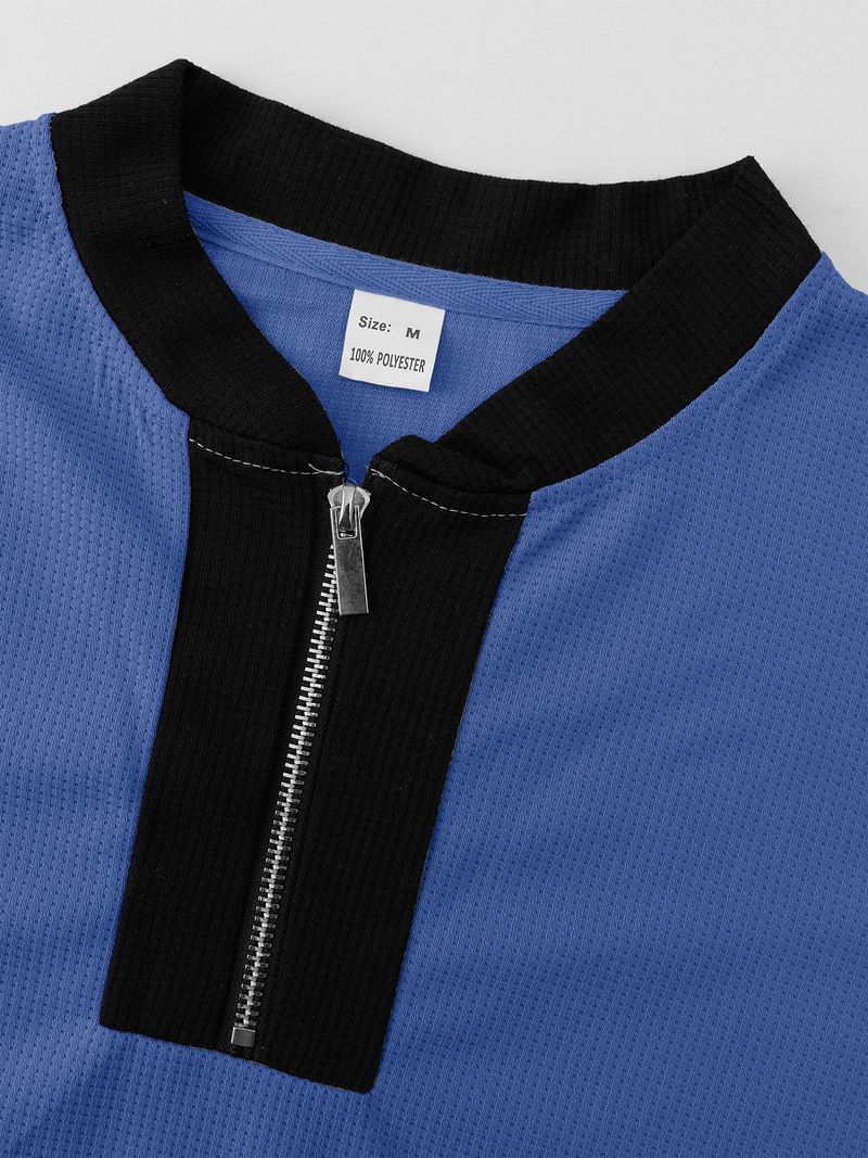 Men's Clothing Men's Waffle-Knit Zip-Up Hoodie & Jogger Set - Casual Two-Piece Outfit Fashion Trends Hot-selling_voghion.com