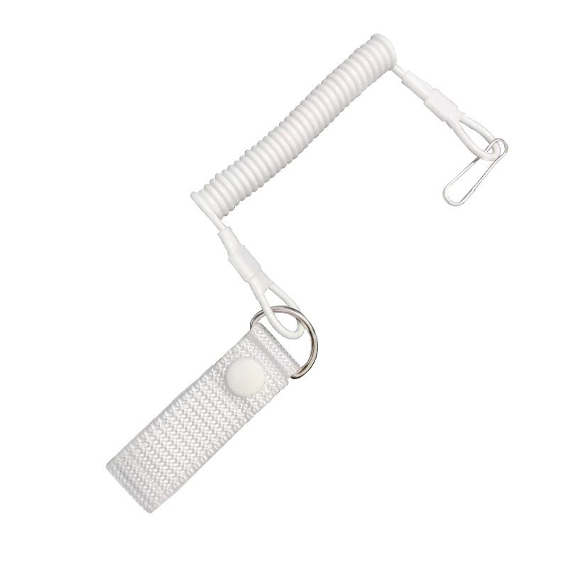 Tactical Outdoor Belt Waist Chain Anti-Lost Steel Wire Gun Carabiner Key Spring Rope_voghion.com