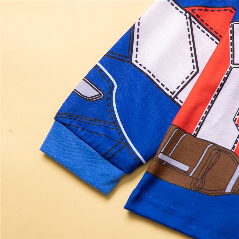Ropa infantil de primavera y otoño para niños, conjunto de pijama de 2 piezas para fiesta de Halloween, traje de casa con forma de héroe_voghion.com