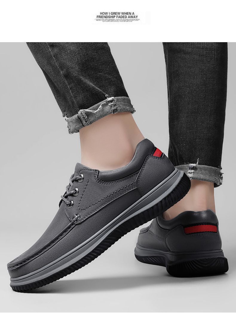 Herren-Lederschuhe, Leder-Freizeitschuhe, Herrenschuhe für breite Füße, Schuhe für breite Zehen, reine Outdoor-Reiseschuhe, weich_voghion.com