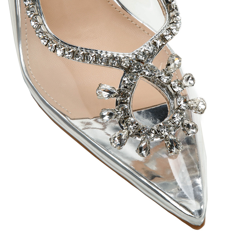 Sapatos femininos sandálias de salto alto de uma linha com design de nicho, costas vazias, sapatos de salto alto na ponta dos pés_voghion.com