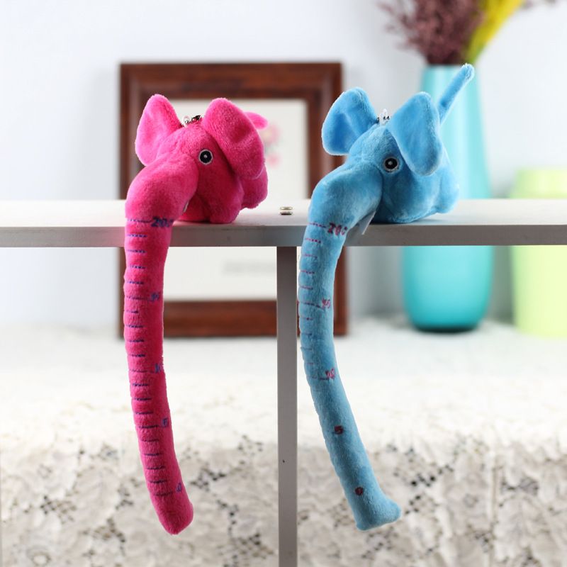 Adorabile peluche a forma di elefante, animale dal naso lungo della foresta, piccola bambola di pezza_voghion.com