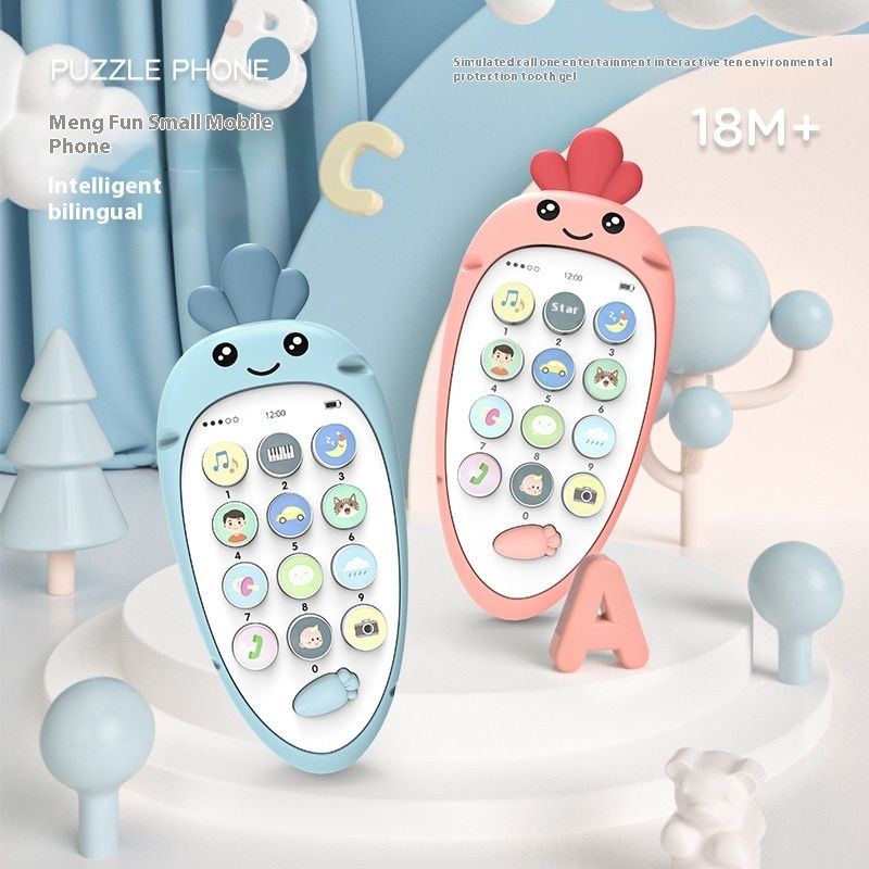 Baby Nette Simulation Karotte Handy Lernen Können Beißen Kinder 0-3 Jahre Alt Puzzle Frühen Bildung Maschine_voghion.com