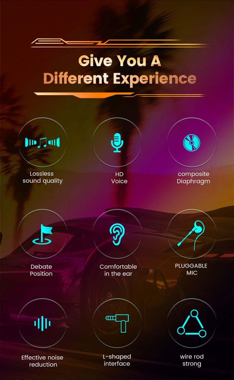 Headset Gamer Headphones In- Ear Wired Earphone HD Noise-canceling Headset Gaming Earbuds With Mic For Phone Laptop_voghion.com