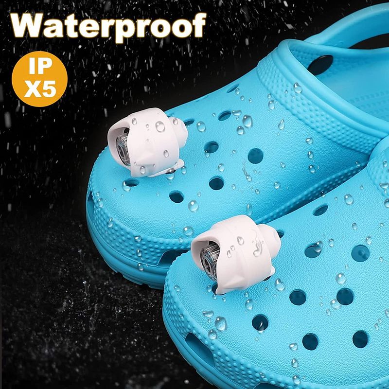 Scheinwerfer für Croc Loch Schuh Licht Kunststoff Schritt Schuh Licht Beleuchtung Zubehör_voghion.com
