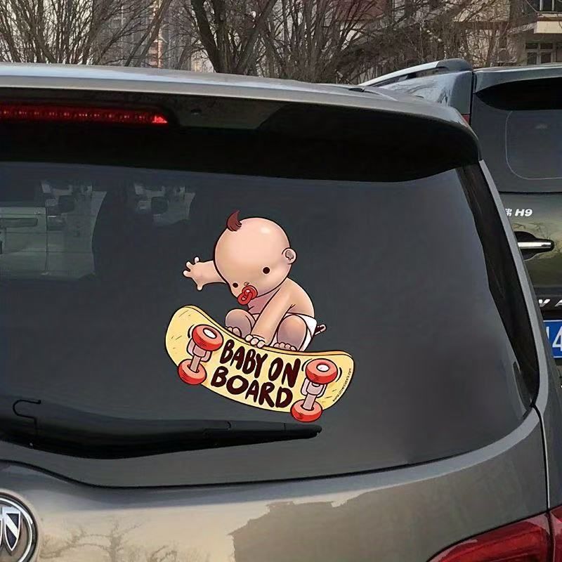 Autocollants imperméables en vinyle pour scooter BABY, très populaires, pour voitures avec enfants à l'intérieur_voghion.com