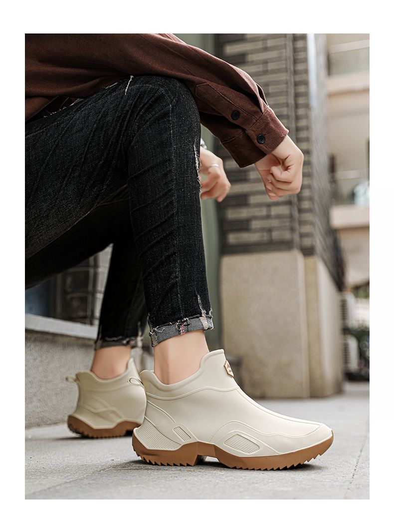 Sapatos de chuva casuais da moda estilo casal tamanhos 36-44_voghion.com