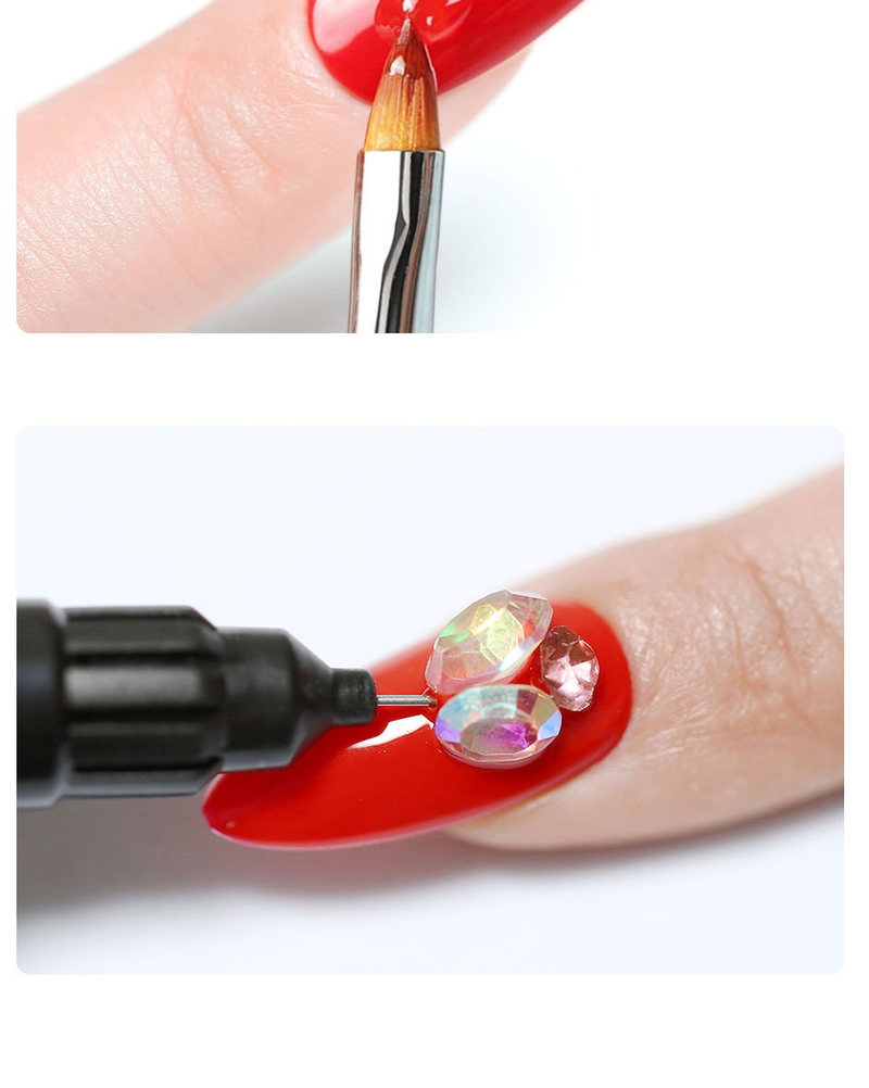 Arte Clavo Starker Kleber Nail Art Gel Strass Dekorationen Kein Abwischen Schmuck für Strass Kristall DIY Maniküre Nail Art Werkzeuge_voghion.com