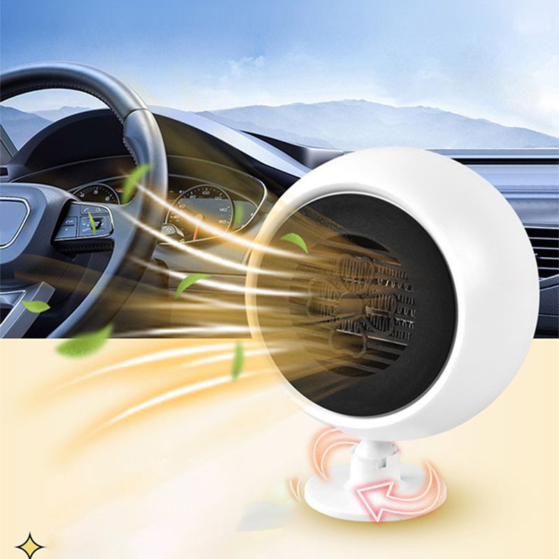 12V auto sildītājs 180W vējstikls briedis un 360 grādu atkausētājs regulējams ātras apsildes ventilators kravas laivu autobusiem_voghion.com