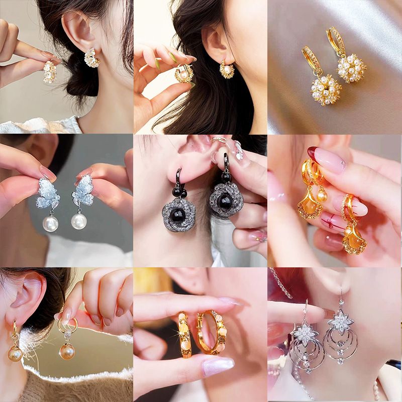 Oorbellen voor dames, mode, elegant, high-end, clips, niche, eenvoudig, veelzijdig, oorsieraden, prachtig, licht, luxe accessoires_voghion.com