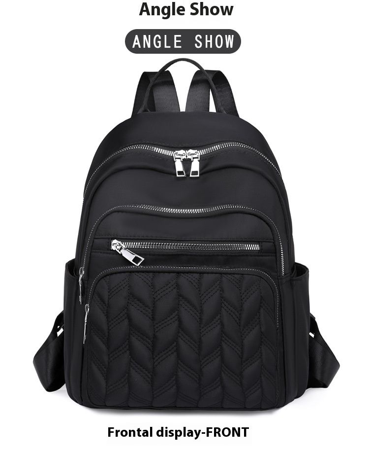 New Casual Women's Oxford Backpack, Stylish, Simple, Large Capacity Urban Commuting Travel Backpack_voghion.com