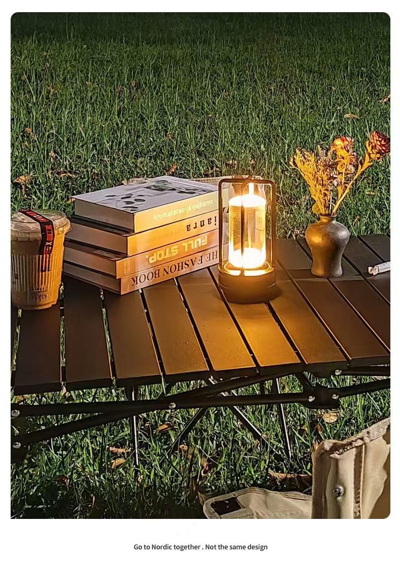 Outdoor Camping Lights, Bar, Dining Table, Desktop Atmosphere Bedroom Night Light, Bedside Charging Bar Table Lamp_voghion.com