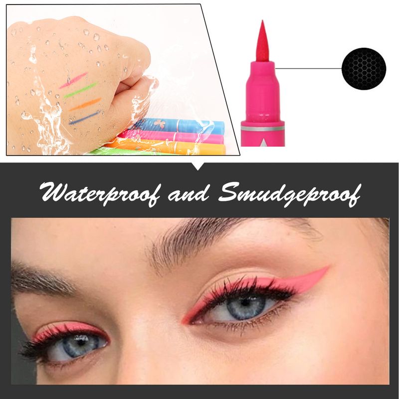 sigillare quattro colori eyeliner impermeabile trucco da palcoscenico pittura estremamente fine non sbavature Halloween eyeliner_voghion.com