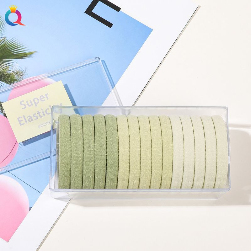 Set di elastici per capelli morbidi ed eleganti - Confezione da 15 pezzi con elevata elasticità, delicati sui capelli, colori alla moda per donne e ragazze_voghion.com