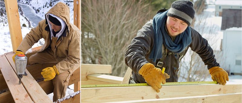 Work Gloves Winter Insulated Snow Cold Proof Leather Glove Thick Thermal Imitation Lambswool Extra Grip Flexible Warm For Working In Cold Weather_voghion.com