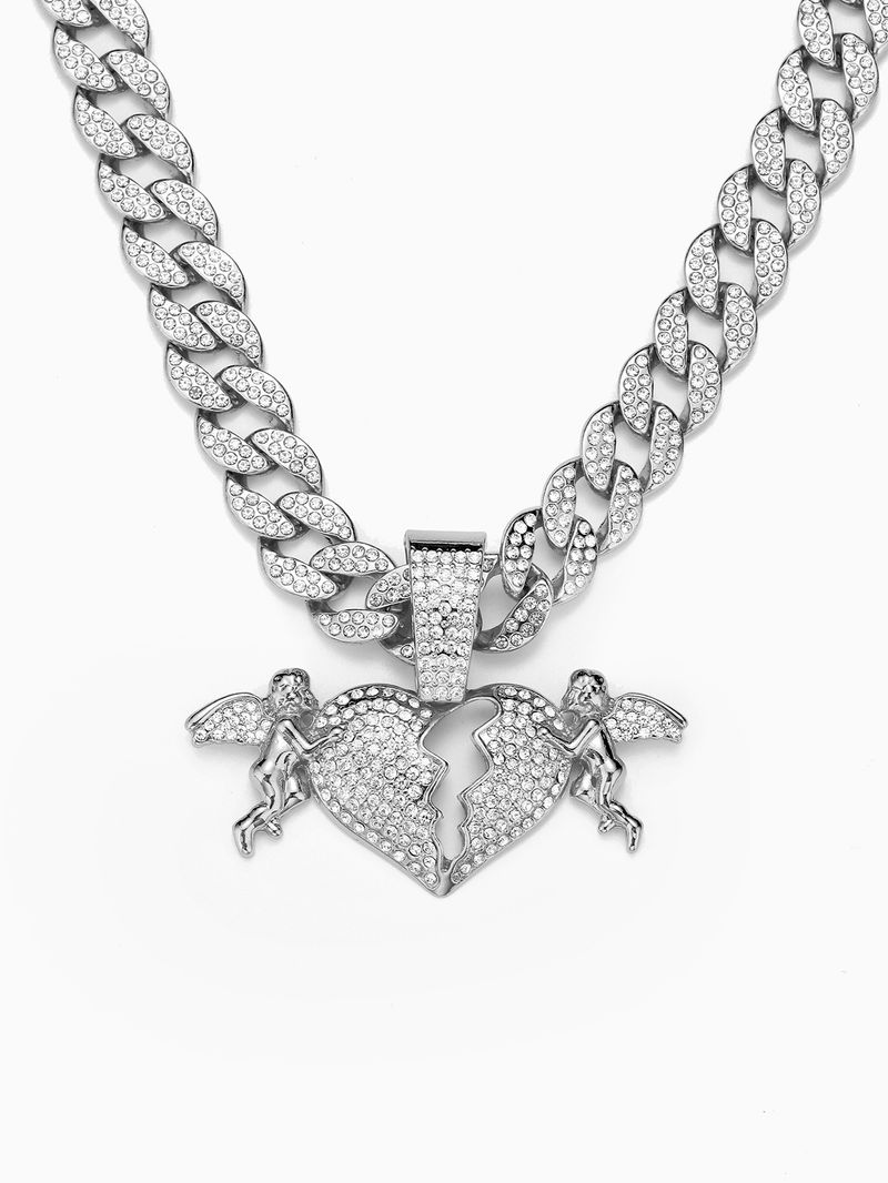 15mm kubanische Kette Engel Liebe Straße Hip Hop Stil personalisierte Mode Anhänger_voghion.com