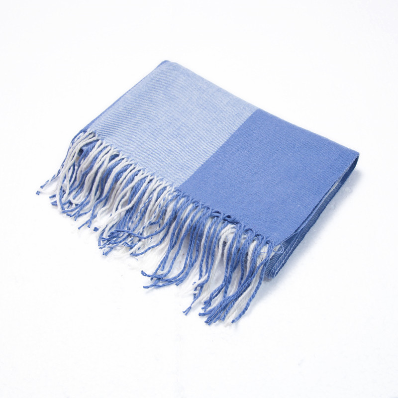 Unisex Doppelseitiger Schal mit großem Karomuster. Extra dicker Latzumhang für Damen._voghion.com