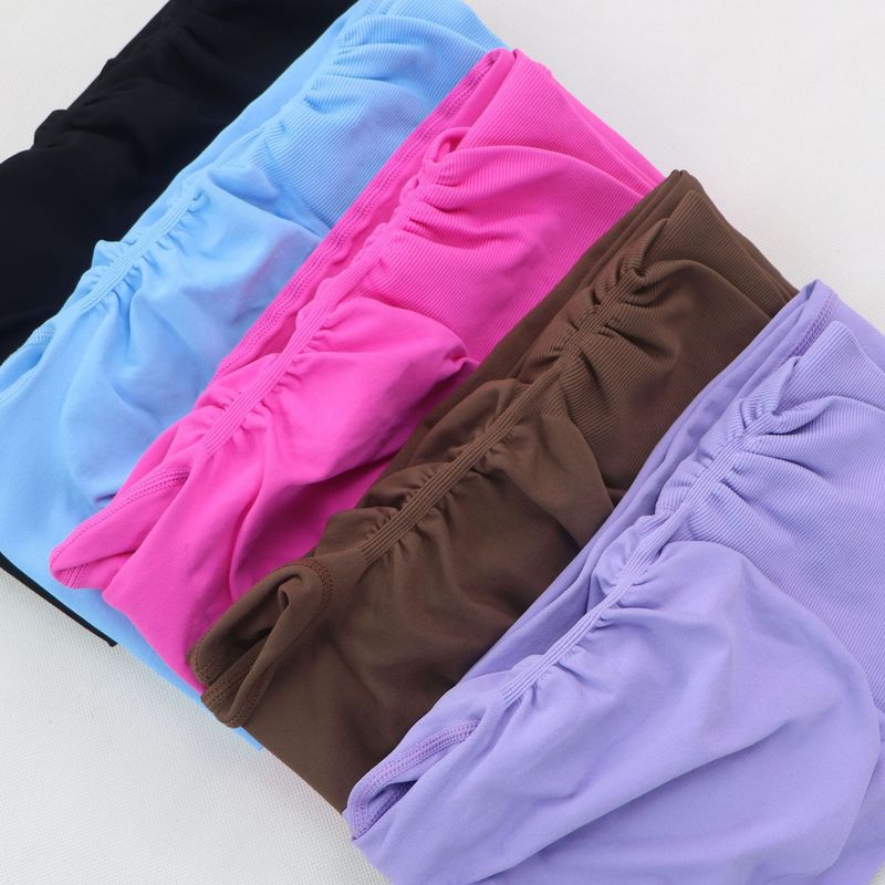 Damenbekleidung, Yogahose mit tiefer V-Hüfte, hoher Taille, Fitnesshose für Damen, Pfirsichfarben, nahtlose Trainingshose ohne Peinlichkeitslinie_voghion.com