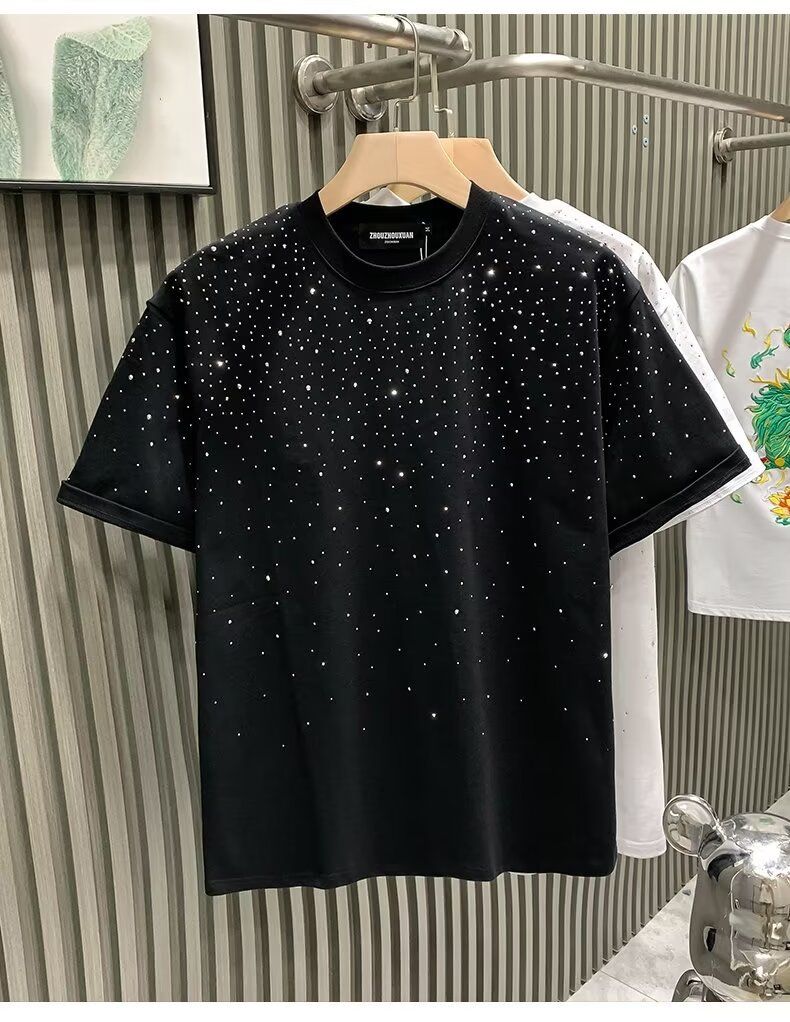 Mantianxing Kurzes T-Shirt Herren 2025, Neues Trendy Und Hübsches Halbarmhemd Für Herren Für Den Sommer High-End-Dressing-Top_voghion.com