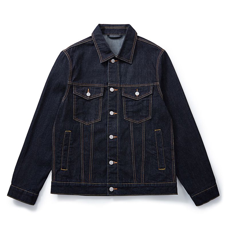Autumn New Genuine Leather High-Density Embroidered Koi Red-Eared Denim Jacket Retro Trendy Brand Coat_voghion.com
