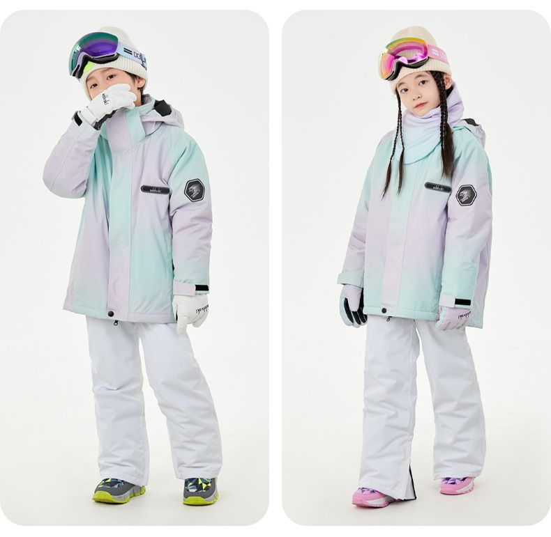 Oddivski Pantaloni da sci professionali per bambini, spessi e resistenti alla neve, per ragazzi e ragazze_voghion.com