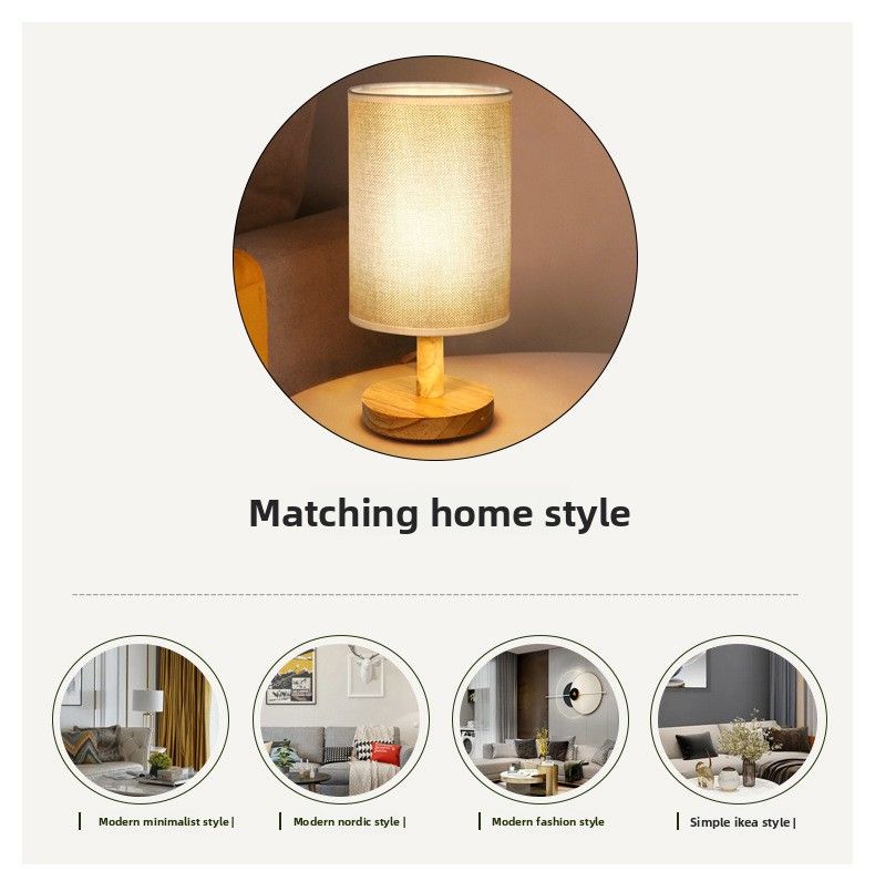 Bedside Dried Flower Table DIY Decal Handmade Team Building Embossed Hotel Homestay Lamp LED Night Light_voghion.com