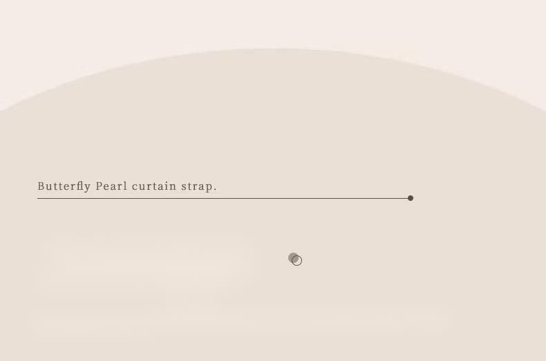 Creative New Simple Pearl Bow Curtain Tie No-Drill Magnetic Buckle Light Luxury_voghion.com