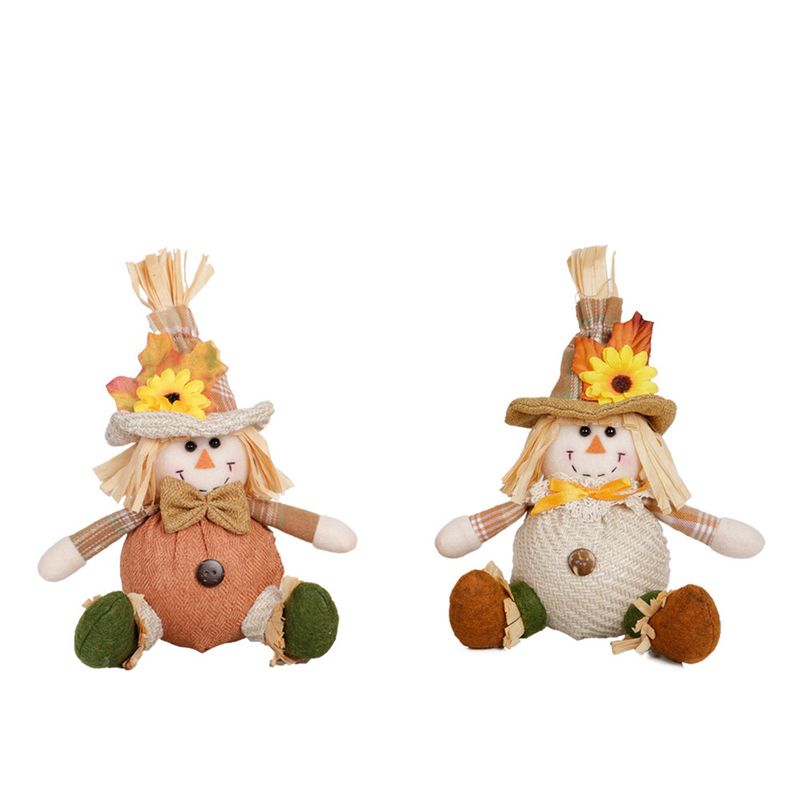 Neu Thanksgiving Ernte Saison für Jungen und Mädchen Scarecrow Anhänger Herbst Puppen Maple Leaf_voghion.com