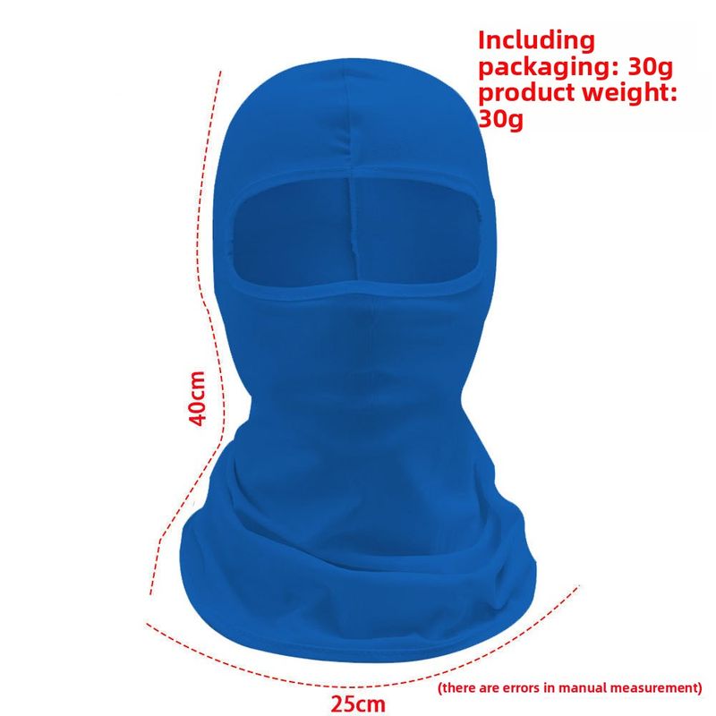 Masque de cyclisme intégré pour moto, couvre-tête, protection solaire, cache-cou en lycra fin et soie glacée pour homme, protection intégrale du visage_voghion.com