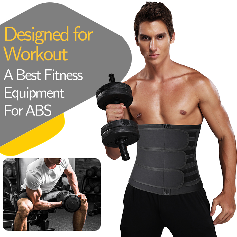 Trainer Ανδρική ζώνη περικοπής μέσης Fiess Προπόνηση Cincher Corsets Slimming Body Shaper Λιποδιαλύτης απώλειας βάρους_voghion.com