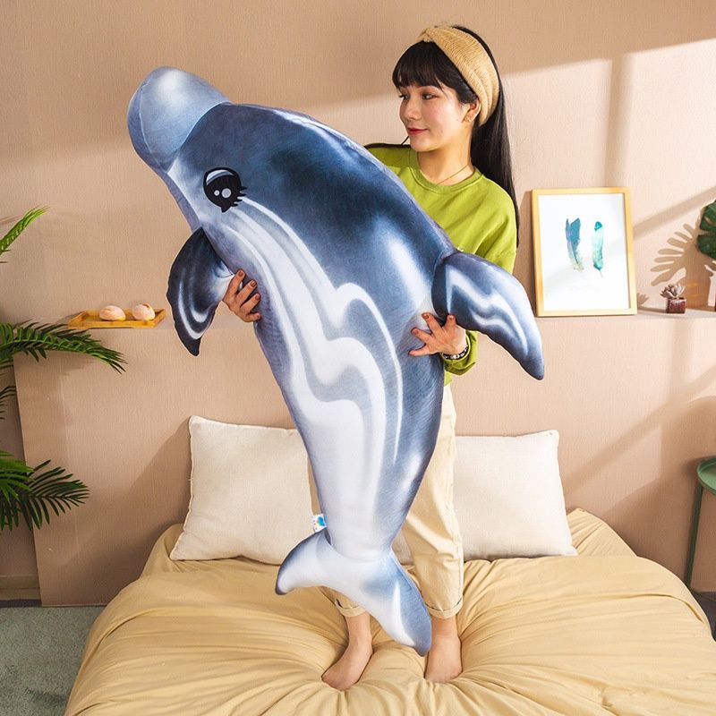 Toy Rainbow Dolphin Plush For Girls Large Cushion For And Sleeping Hugging_voghion.com