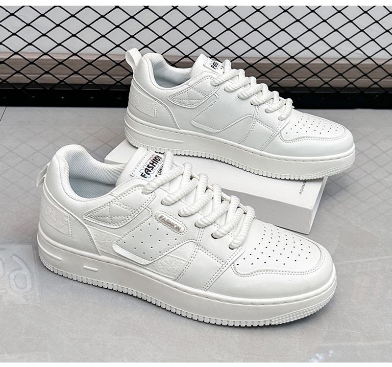 p9Neue trendige, vielseitige weiße Schuhe aus Leder mit Nischendesign für Herren, atmungsaktive Freizeit-Sneakers für Männer_voghion.com