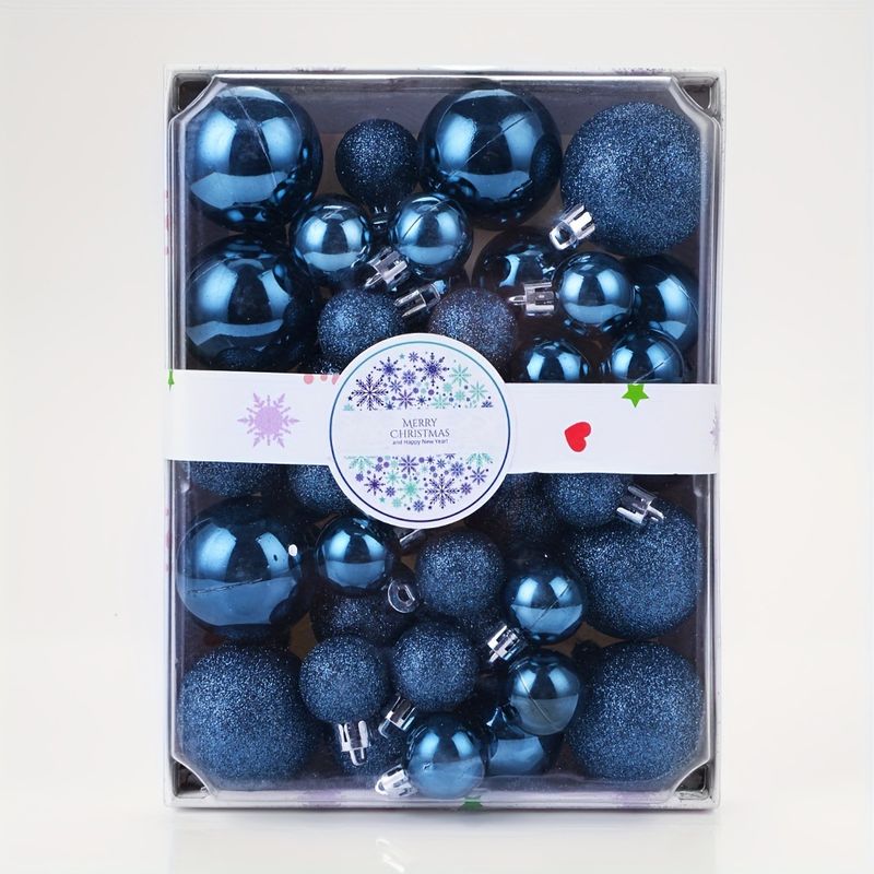 Lillian Cross-Border Hot-Selling In-Stock 42pcs Balls Festive Atmosphere Christmas Tree Decoration Ornaments Manufacturer_voghion.com