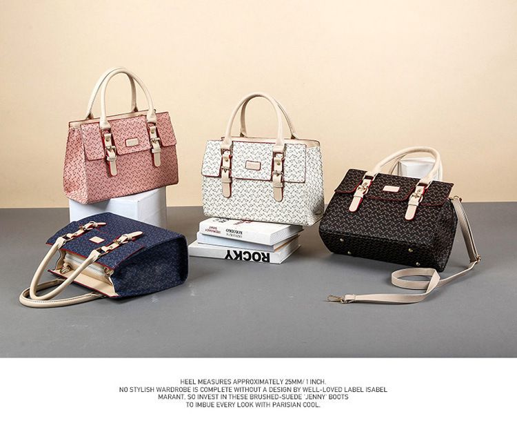 Fashion Bone Pattern Six-Piece Tote & Crossbody Bag Set For Women, Stylish & Versatile PU Handbag With Multiple Pockets_voghion.com