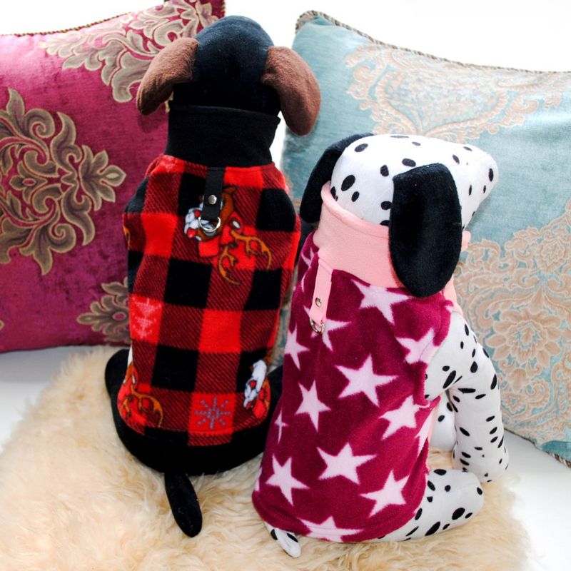 Abbigliamento per animali domestici diretto dalla fabbrica, per cani, autunno e inverno, in pile polare, fibbia di trazione, 27 colori brevettati, saranno oggetto di indagine_voghion.com