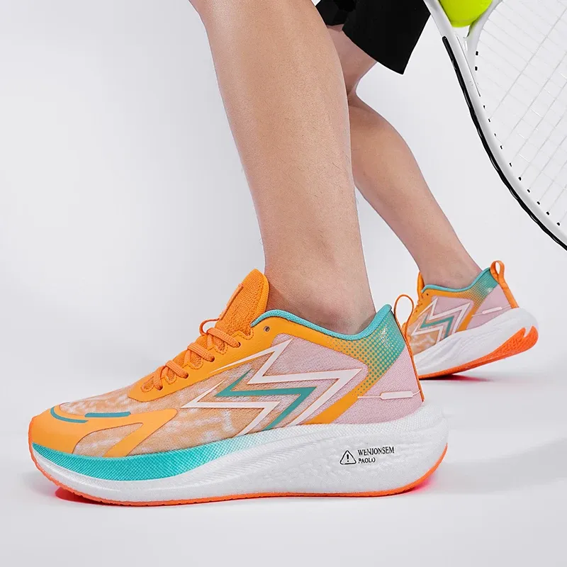 Professionelle Marathon-Laufschuhe, Rennlaufschuhe mit durchgehender Carbonplatte, stoßdämpfende Trainingssportschuhe für Jugendliche_voghion.com