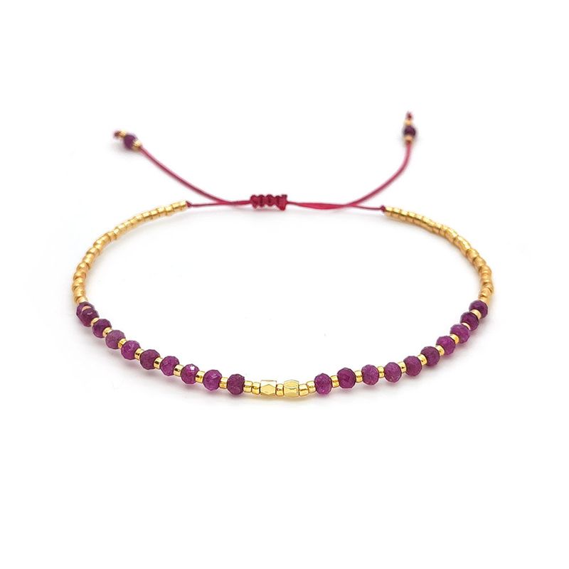 Women's Jewelry - Natural Grape Seed Beaded Bracelet, Minimalist Miyuki Seed Bead Handmade Bracelet, Geometric Boho Style For Everyday Wear_voghion.com