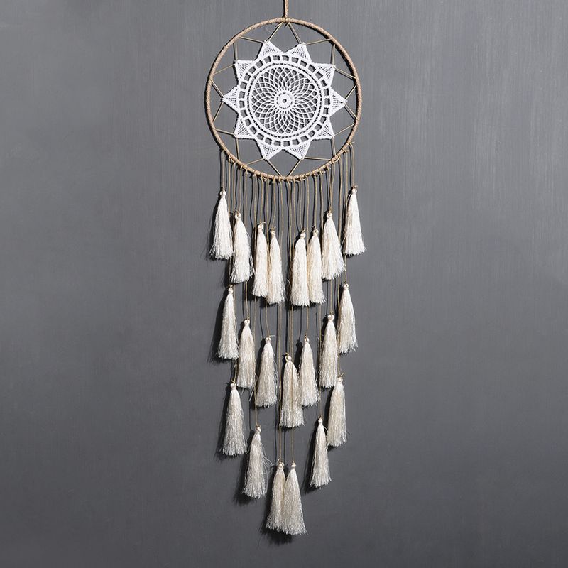 Supply of Bohemian tassel dream catcher large circle lace home decoration pendant souvenir gift_voghion.com